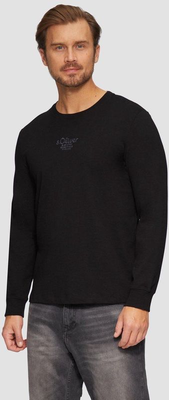 s.Oliver - Longsleeve - Zacht T-Shirt - Normale Pasvorm - Ronde Hals