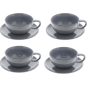 Broste Copenhagen Kop en Schotel XL Nordic Sea - Set van 4