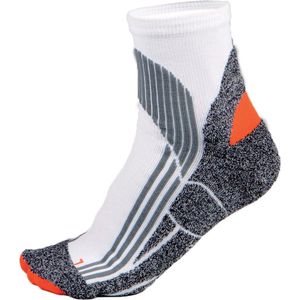 3 paar Proact Technical sports socks, Kleur White/ Grey/ Orange, Maat 39-42