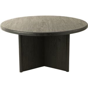 J-Line tafel Rond Teak - hout - zwart