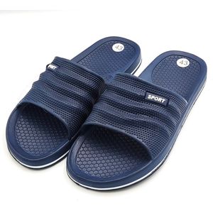 Unisex, dames, heren slippers effen blauw sport - marine / blauw - ideaal voor thuis of bad/strand - maat 41