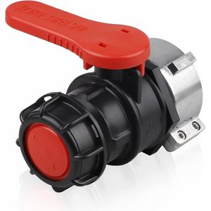 Adapter Kogelkraan tank afvoerkraan vervangende kogelkraan IBC-aftapkraan - IBC-tank accessoires - klepkraan voor IBC container - watertank regenton jerrycan DN50 (75 mm) - aankoopadvies