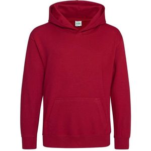 Just Hoods Kids Hoodie Red Hot Chilli Maat 9/11 (L)