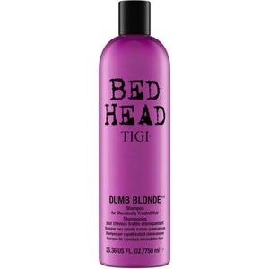 MULTIBUNDEL 5 stuks Tigi Bed Head Dumb Blonde Shampoo Damaged Hair 750ml