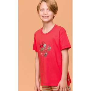 Woody Jongens-Heren Pyjama rood - maat 068/6M