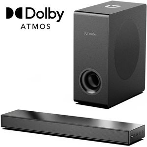 ULTIMEA Nova S50 - 2.1 Soundbar met Dolby Atmos en BassMAX Subwoofer - Zwart