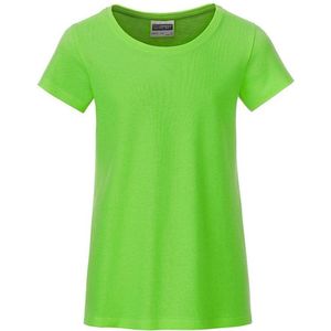 James and Nicholson Meisjes Basic T-Shirt (Kalk groen)