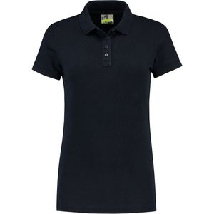 Lemon & Soda jersey polo voor dames in de kleur dark navy in de maat S