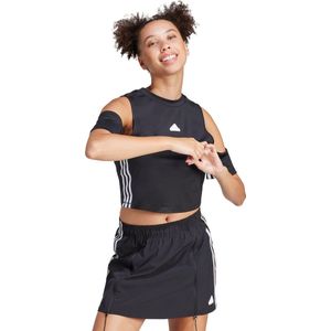 adidas Sportswear Express All-Gender Cropped T-shirt - Dames - Zwart- S