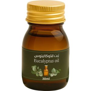 RNCosmetics - Eucalyptus olie 30 ml – Eucalyptus Olie 100% Biologisch – Verfrissend & Verzachtend Aroma – Ondersteunt Vrije Ademhaling, Massage & Aromatherapie – Natuurlijk Antibacterieel, Ontstekingsremmend & Slijmoplossend