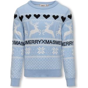 ONLY KOGMERRY XMAS LS O-NECK BOX CS KNT Meisjes Trui - Maat 122/128