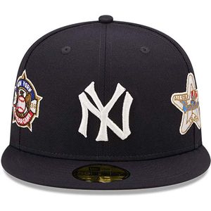 Official New Era Cooperstown Multi Patch New York Yankees 59FIFTY Fitted Cap (7 1/4) M/L