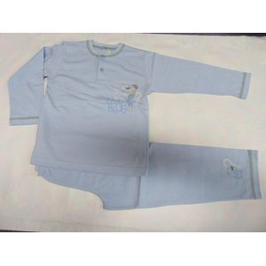 Petit Bateau - Pyjama - Jongens - Bleek blauw - Blub - 6 jaar 114