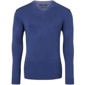 Casa Moda - Pullover Middenblauw - Heren - Maat 5XL - Regular-fit