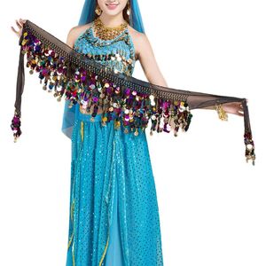 Buikdansriem voor Dames Met Belly Dance Buikdansen Heupdoek voor Podium Verjaardag Feestvoorstellingen (Zwart)