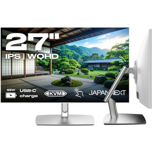 JAPANNEXT - JN-IPS27WQHDR-C65W-FLD-T - Touchscreen Monitor - Wit - 27 inch - WQHD (2560x1440)