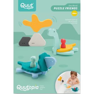 Quut Puzzle Friends Dino World badspeelgoed/puzzel - Vanaf 10 maanden - Multi