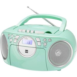 Draagbare Cassetteradio met CD-Speler en FM-Radio - Stereo Boombox met AUX-Ingang en Batterijfunctie