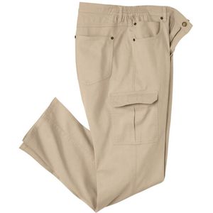 ATLAS FOR MEN - Comfortabele cargobroek van stretch twill - Heren - Verkrijgbaar in grote maten - W28