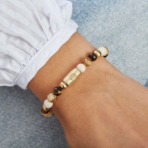 Rebel & Rose More Balls Than Most Autumn Love - 6mm - yellow gold plated RR-60044-G-16,5 cm