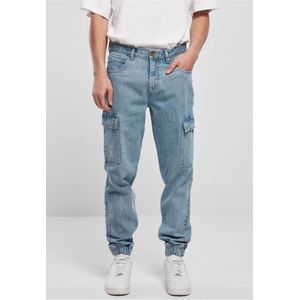 Southpole - Denim With Cargo Pockets Broek rechte pijpen - Taille, 32 inch - Blauw