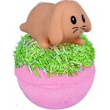 Hoppity Pop - Bath Blaster - Geur: Karamel & Roze Peper - Met Speelgoedkonijntje