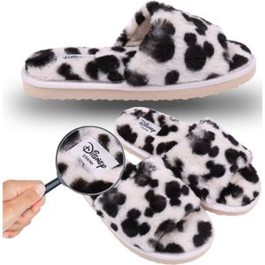 Disney - Mickey Mouse - Pantoffels - Zwart-beige - Zacht Materiaal