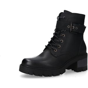 Dockers by Gerli Dames Laarzen 55MI901-700-100 Vetersluiting Zwart