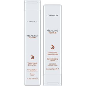 L'ANZA Healing Volume Thickening Shampoo & Conditioner Duo Set - 300+250ml