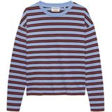 Catwalk Junkie top gestreept blauw/bruin