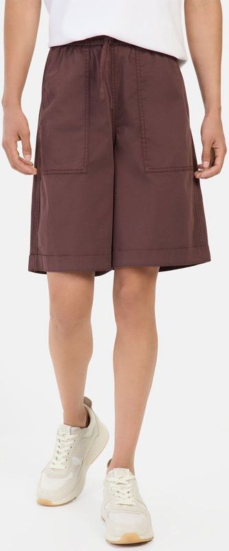 camel active Bermuda short met elastisch trekkoord - Maat womenswear-26IN - Donker Rood