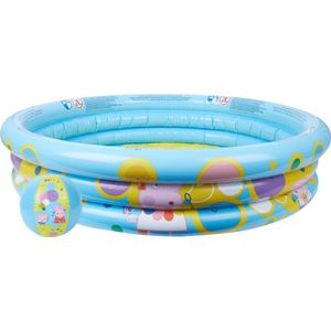3-rings Opblaasbaar zwembadje MET strandbal - Peppa Pig - Zwembad - Ø 100 cm - Peppa Pig Speelgoed - VI Online Products