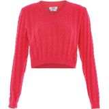 Mymo - Jumper - Roze - Dames - Cropped Model - V-hals