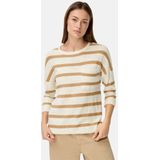 camel active - Boxy - Gebreide Trui - Melkwit - 3/4-mouwen