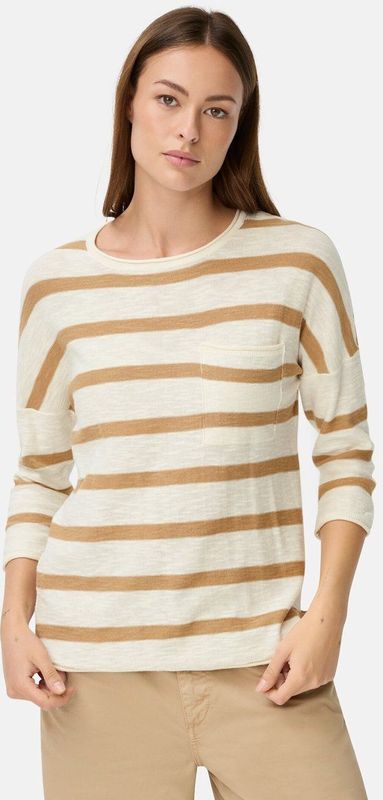 camel active - Boxy - Gebreide Trui - Melkwit - 3/4-mouwen