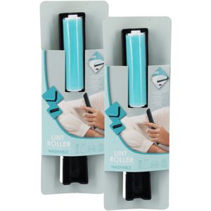 Vibbang 2 stuks Herbruikbare pluizenroller, kleverige roller draagbare wasbare pluisroller, Snelle en Gemakkelijke Verwijdering van Stofhaar en Pluisjes, voor Verwijderen Hondenhaar Kattenhaar