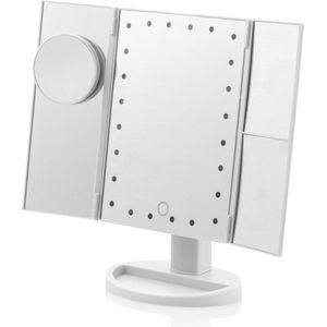 Make-up Spiegel LED-vergrotende spiegel 4 in 1 Ledflect - ideaal voor make-up huidverzorging - thuis en op reis