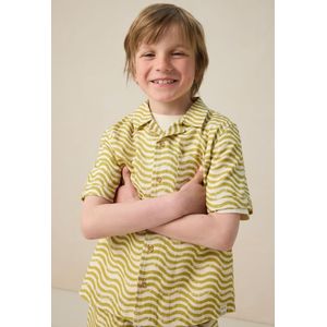 Sissy-Boy - Lichtgroen Overhemd - Korte Mouwen - Golvende Print