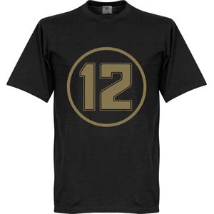 Senna 12 Retro T-Shirt - Zwart  - 5XL