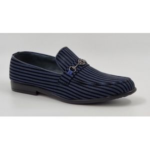 DEJAVU - Heren Instappers - Heren Loafers - Blauw - Maat 41