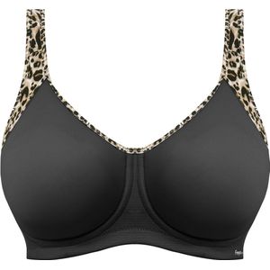 Freya Sonic Voorgevormde Sport BH met Beugel Leopard Black - 85F