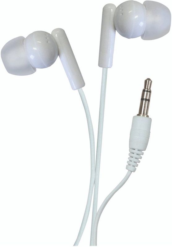 SoundLAB - Stereo In-Ear Oordopjes - Wit - 1,2 Meter