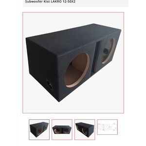 subwooferkist LAKRO 12-50X2 25mm mdf