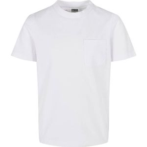 Urban Classics - Organic Cotton Basic Pocket 2-Pack Kinder T-shirt - Kids 134/140 - Zwart/Wit
