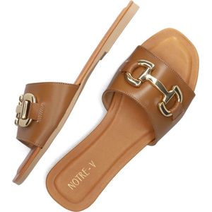 Notre-V 886l Slippers - Dames - Camel - Maat 39