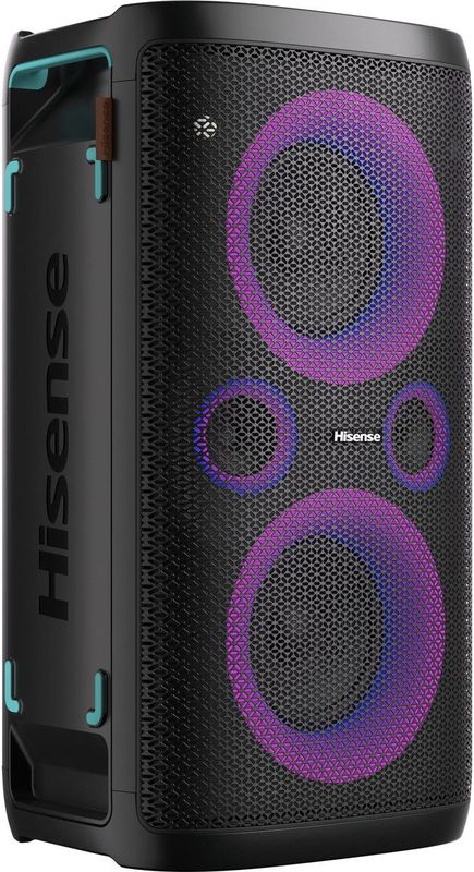 Dankzij de draagbare Bluetooth®-luidsprekers Hisense Zwart 300 W