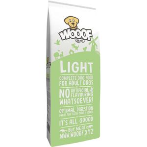 WOOOF Light 18KG - Geperst light hondenvoer - Geperste ligh hondenbrokken - Light droogvoer - 18KG