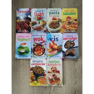 Het Nederlands Zuivelbureau Lekker- Makkelijk - Snel Klaar 10 Kookboekjes 1 - Barbecue - Grill - Gourmet en Fondue 2 - Lekker en Licht 3 - Parade van Pasta en Pizza 4 - Spelen met Salades 5 - Lekker met Yoghurt 6 - Doe Meer met de Wok 7 - Smullen van