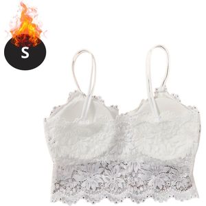 Livano BH Zonder Beugel - Zonder Bandjes - Push-up Bh's - Comfort Beha - Comfortabel - Wit - Maat S