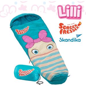 Skandika Zorgeneter Lilli Kinderslaapzak - Mummieslaapzakken – Slaapzak kinderen - Polyester, luxe kwaliteit, comfortabele hoofdgedeelte, draagtas meegeleverd, tot -12°C - 170 x 70 cm - Outdoor kampeerslaapzak – Max. Lichaamslengte 140 cm - turquoise